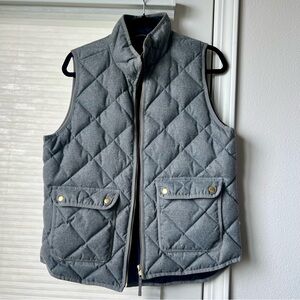 J. Crew Excursion Quilted Down Classic Vest, women (M) Gray